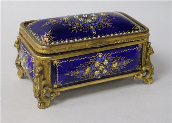 A 19th century enamel box